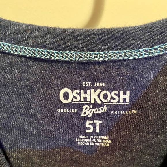 Boys OshKosh Short Sleeve Shirt Size 5T - Picture 4 of 6